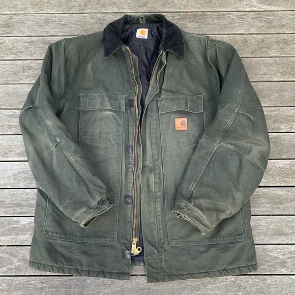 Carhartt C26 MOS Sandstone Duck Arctic Quilt Lined Traditional Workwear Coat XLT - Picture 3 of 17